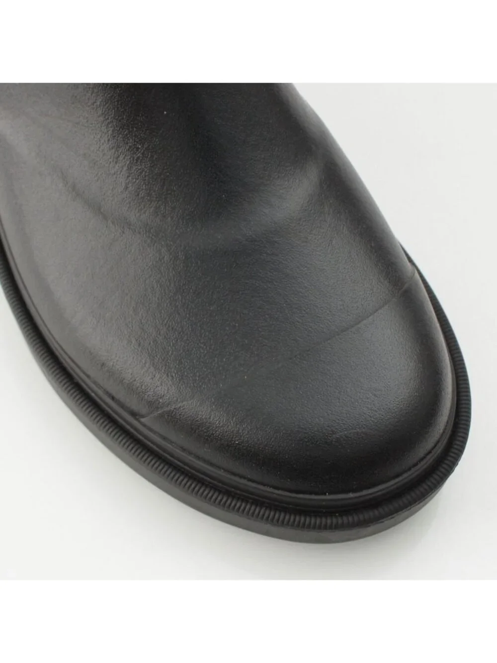 Chanel Rubber CC Logo Rain Shoes Boots Black